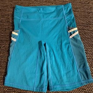 Fabletics Trinity Teal Shorts S